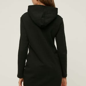 Ruched Detail Hooded Dress - Mini Dresses 23