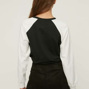7_org_zoom Colorblock Tie Detail Crop Sweatshirt - Sweatshirts 39