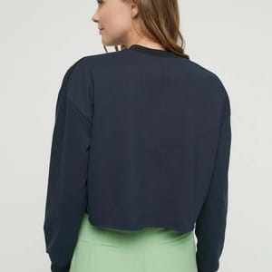 Crop Printed Sweatshirt - Sweatshirts 34