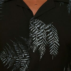 Men's Regular Fit Patterned Shirt - Short Sleeves Shirts 33