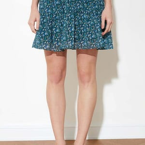 Floral Print Mini Skirt - Mini Skirts 39