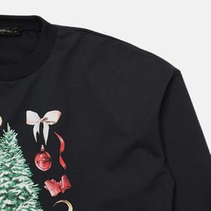 Crop Printed Sweatshirt - Sweatshirts 35