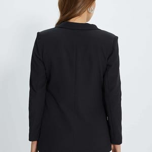8_org_zoom Regular Lined Double Breasted Closure Woven Blazer Jacket - Blazers & Coats 69