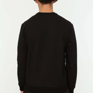 Regular Fit Black Sweatshirt - Sweatshirts 34