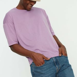 8_org_zoom Men's Crew Neck Oversize Short Sleeve T-Shirt - Short Sleeve T-Shirt 34