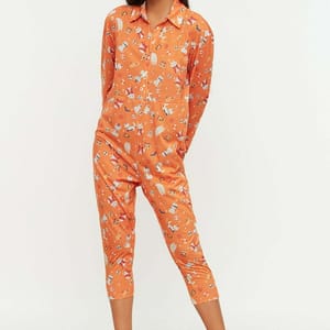 Halloween Themed Knitted Jumpsuit