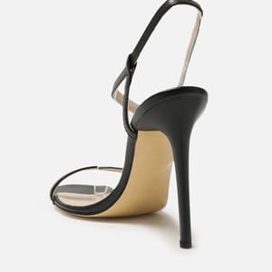 Black Tie Around Ankle Casual High Heel Women's Footwear Trendyol - Women's High-Heel Sandals 32