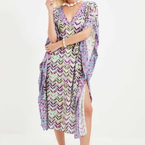Asymmetric Printed Dress
