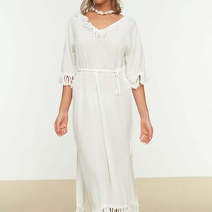 Tassel Detailed Beach Dress