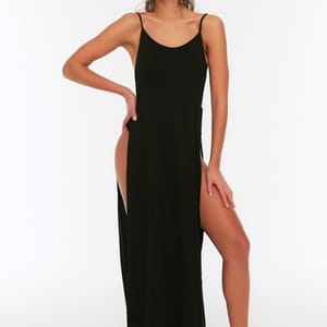 Side Split Strappy Beach Dress