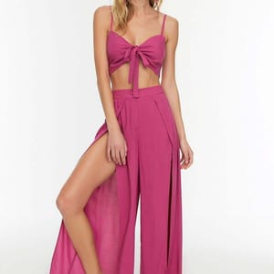 Deep Slit Bottom Top Set