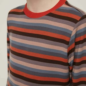 Kids Striped Crew Neck Sweater - Sweaters & Cardigans 73