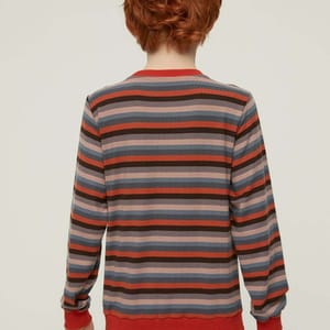 Kids Striped Crew Neck Sweater - Sweaters & Cardigans 74