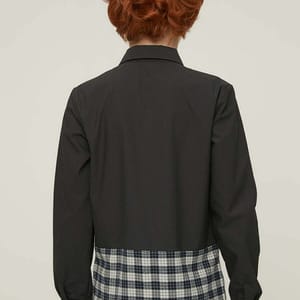 Kids Checked Panel Shirt