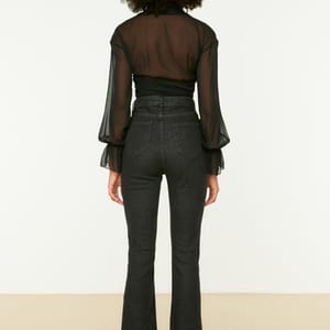High Waist Skinny Flared Women's Jeans High Waist Skinny Flared Women's Jeans - Wide Leg Jeans 59
