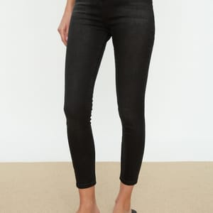 Black High Waist Skinny Women's Jeans - Skinny Jeans 23