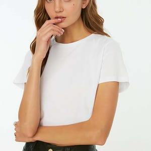 2 Pack Crew Neck Knitted T-Shirt Trendyol - Women's Casual T-Shirt 51