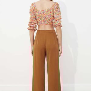 Brown Straight Wide Leg Women's Pants Brown Straight Wide Leg Women's Pants - Trousers 24