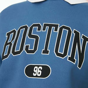 Blue Front Print Graphic Women's Sweatshirt - Sweatshirts 22