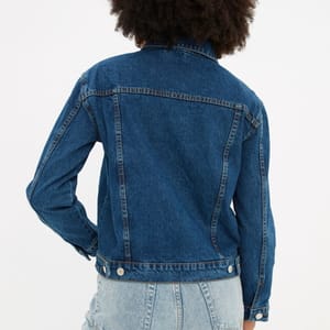 Blue Pocket Detail Denim Long Sleeve Women's Jacket Blue Pocket Detail Denim Long Sleeve Women's Jacket - Denim Jackets 23