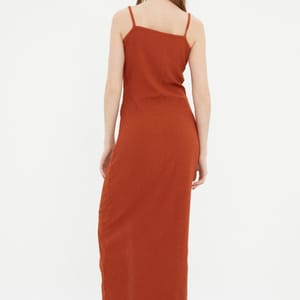 Front Split Button Detail Knitted Dress Front Split Button Detail Knitted Dress - Party Dresses 29