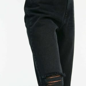 High Rise Ripped Bootcut Jeans - Skinny Jeans 27