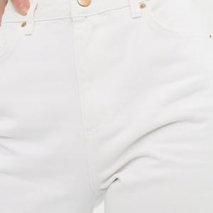 White High Waist Mom Women's Jeans - Mom Jeans 23