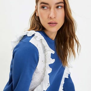Lace Detail Sweatshirt Lace Detail Sweatshirt - Sweatshirts 42