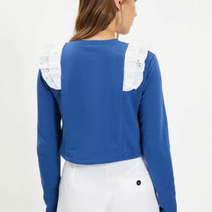 Lace Detail Sweatshirt Lace Detail Sweatshirt - Sweatshirts 44