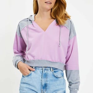 Knitted Cropped Women's Hoodie Knitted Cropped Women's Hoodie - Hoodies 36