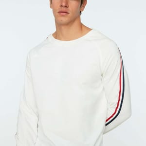 Stripe Sleeve Sweatshirt