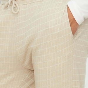 Men's Checked Sweatpants - Sweatpants 36
