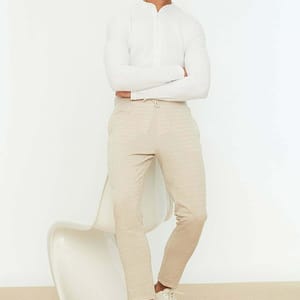 Men's Checked Sweatpants - Sweatpants 40