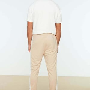 Beige Regular Fit Men's Sweatpants - Sweatpants 29