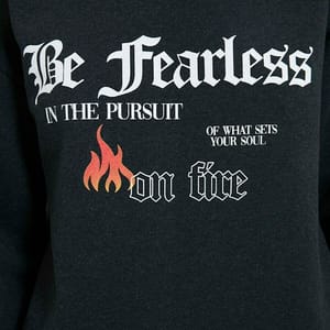 Black Graphic Knitted Women's Sweatshirt - Sweatshirts 32