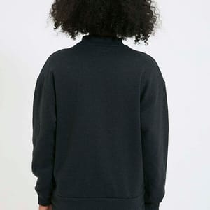 Black Graphic Knitted Women's Sweatshirt - Sweatshirts 34