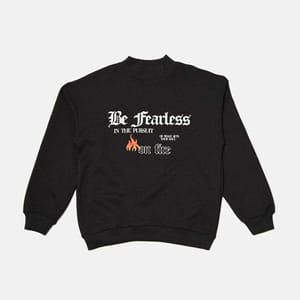 Black Graphic Knitted Women's Sweatshirt - Sweatshirts 35