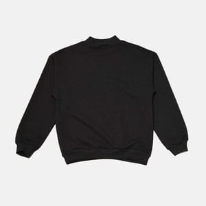 Black Graphic Knitted Women's Sweatshirt - Sweatshirts 36
