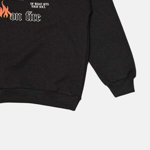 Black Graphic Knitted Women's Sweatshirt - Sweatshirts 38