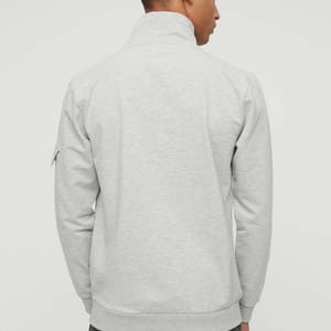 Zip Detail Sleeve Pocket Sweatshirt - Sweatshirts 24