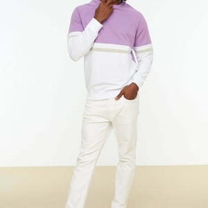 Two Tone Color Block Men's Sweatshirt Trendyol - Men's Sweatshirts 51