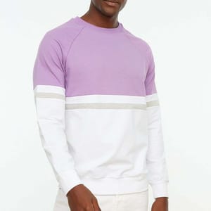 Two Tone Color Block Men's Sweatshirt Trendyol - Men's Sweatshirts 46