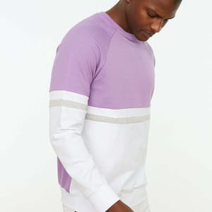 Two Tone Color Block Men's Sweatshirt Trendyol - Men's Sweatshirts 48