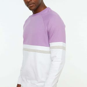 Two Tone Color Block Men's Sweatshirt Trendyol - Men's Sweatshirts 49