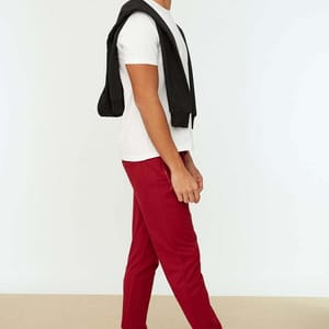 Red Essential Zipped Pocket Men’s Sweatpants - Sweatpants 30