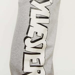 Grey Essential Printed Men's Sweatpants - Sweatpants 23