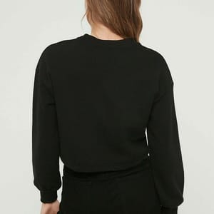 Printed Crop Sweatshirt - Sweatshirts 69