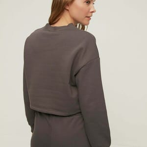 Printed Crop Sweatshirt - Sweatshirts 33