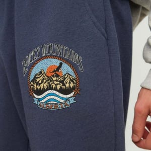 Navy Blue Regular Fit Printed Men's Sweatpants Navy Blue Regular Fit Printed Men's Sweatpants - Sweatpants 22