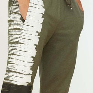Side Print Cuffed Sweatpants